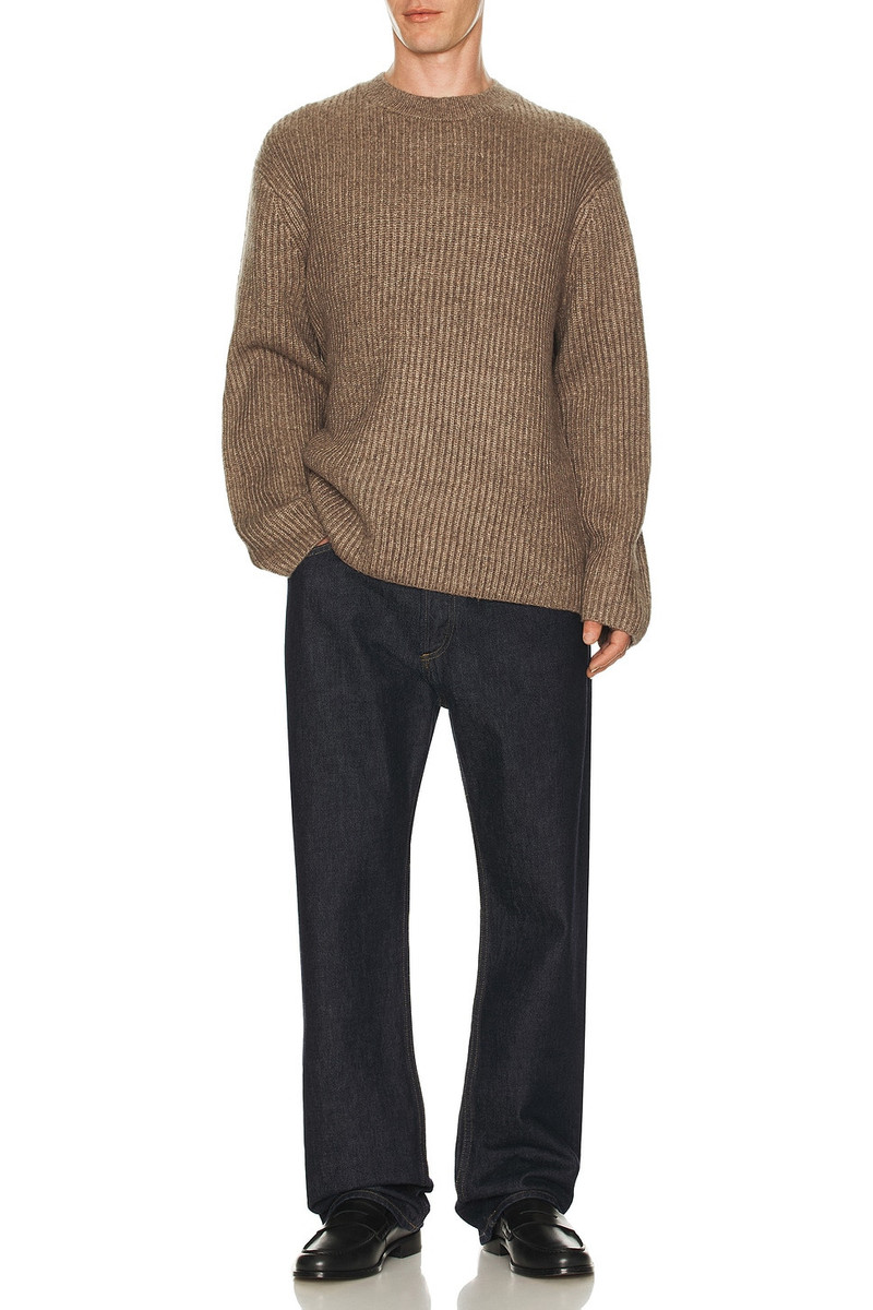 Theory Wool Cotton Long Sleeve Crew Neck Sweater outlook