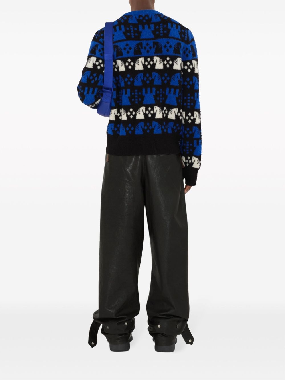 Chess intarsia wool-blend jumper - 4