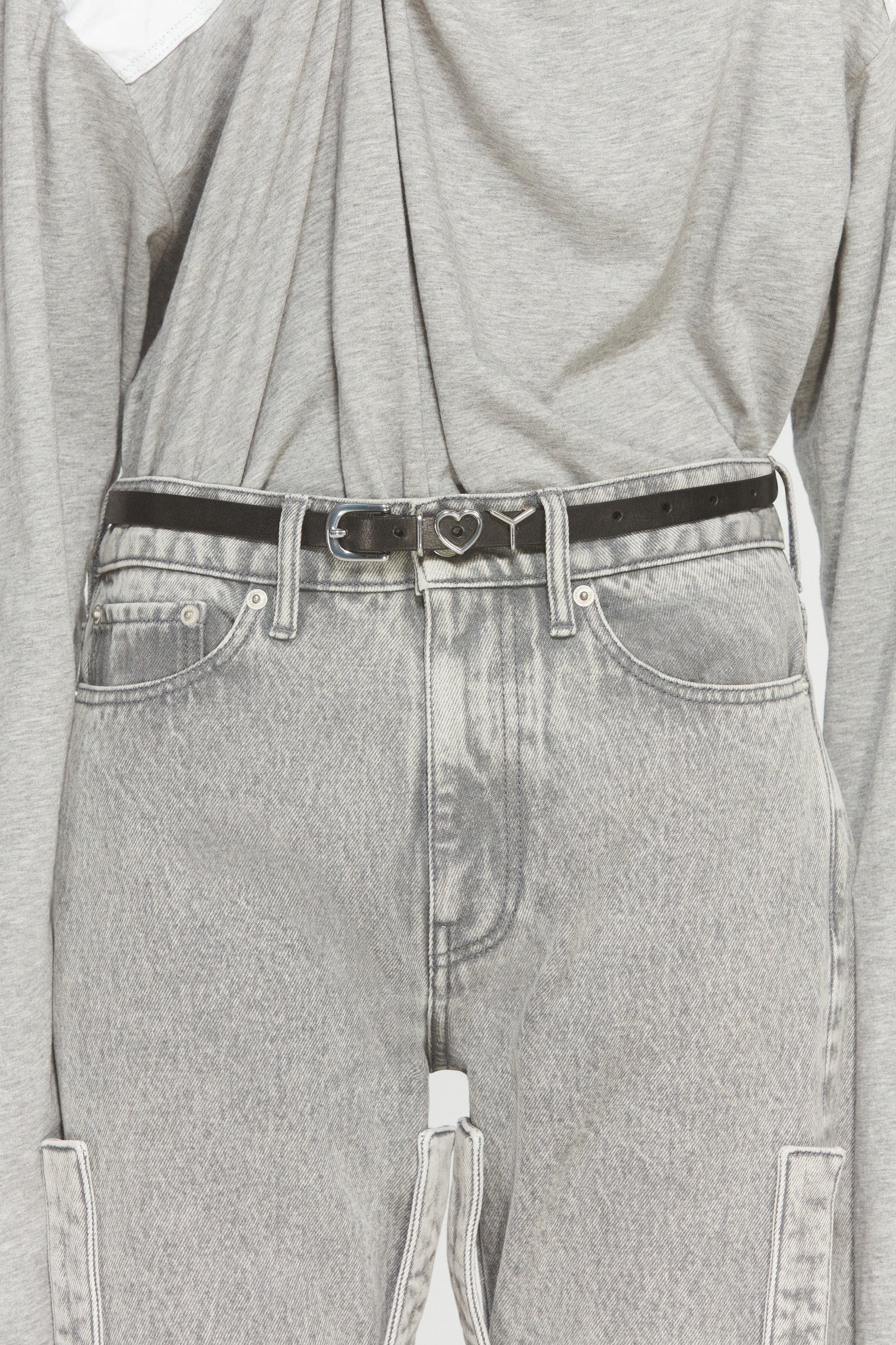 SKINNY Y HEART BELT 15 MM - 2