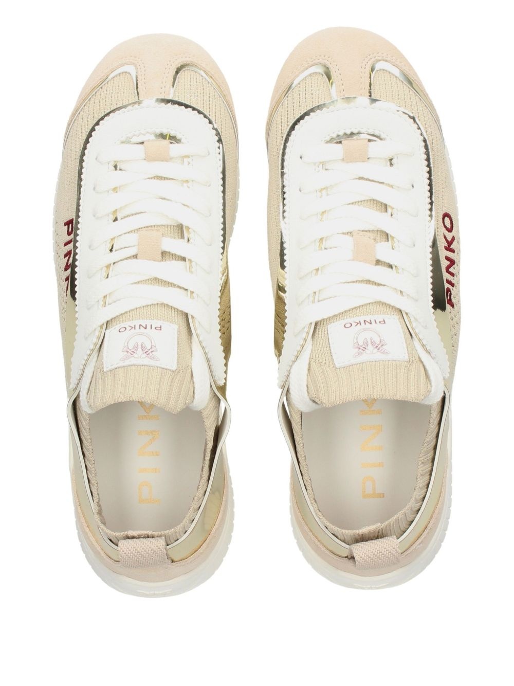 logo-embroidered sneakers - 4