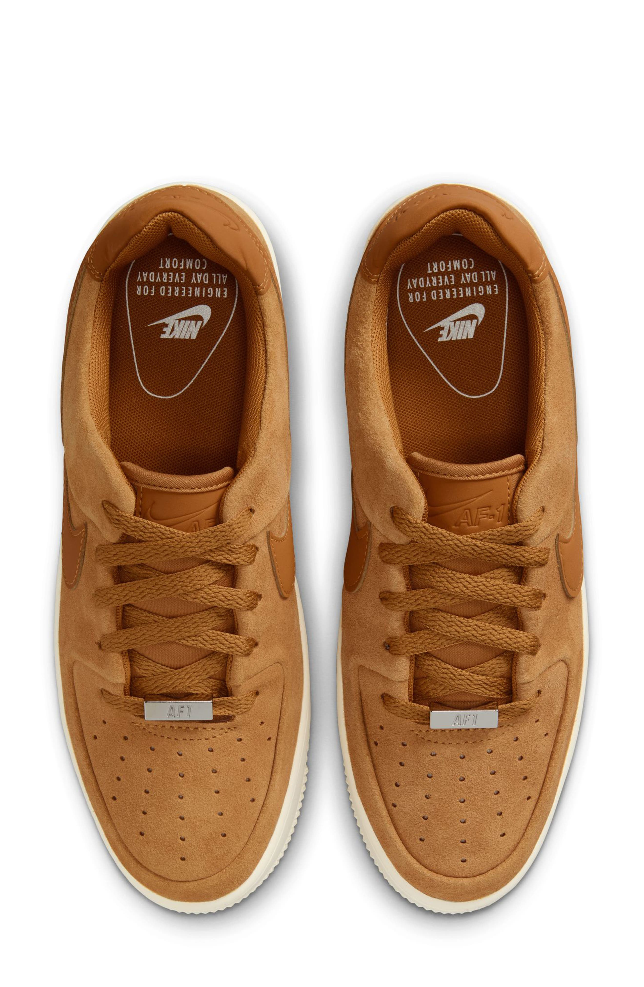 Nike Air Force 1 Sage Low Platform Sneaker in Desert/Ochre/Ivory at Nordstrom - 3
