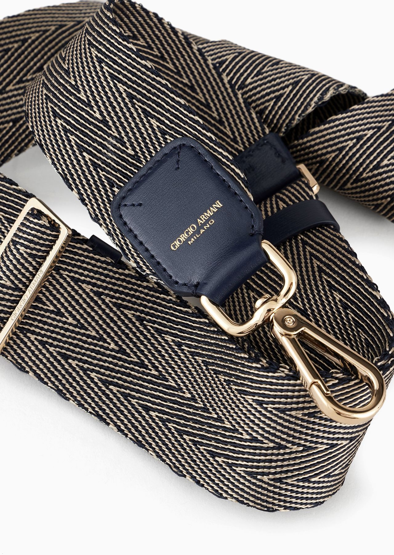 Webbing and leather shoulder strap - 2
