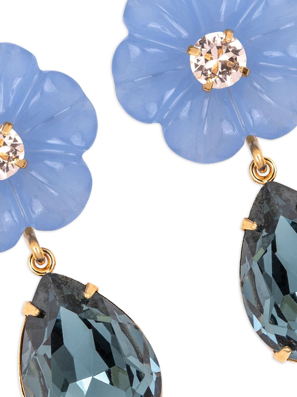 Juna flower-drop earrings - 3