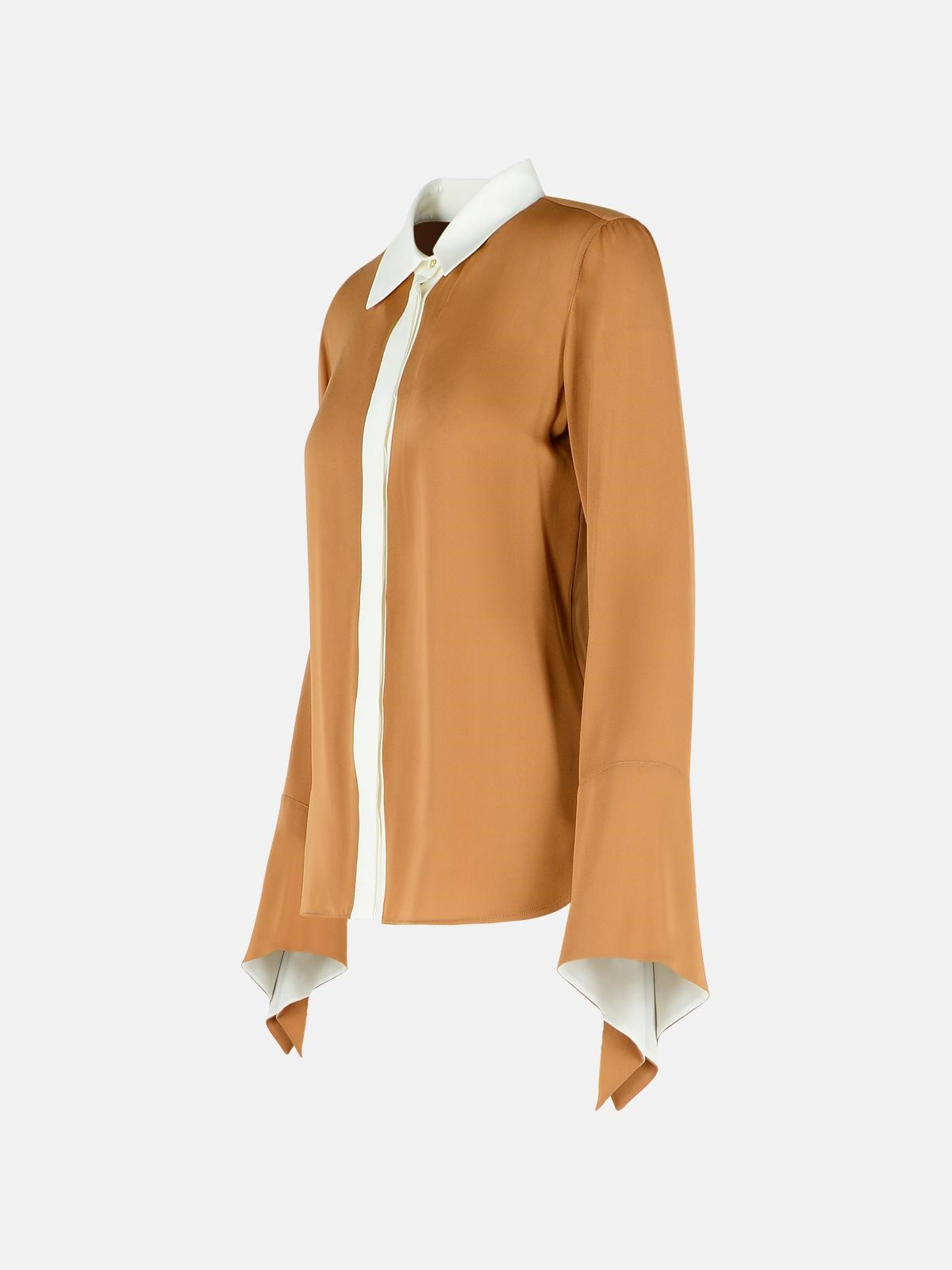 'PIO' BEIGE SILK SHIRT - 2