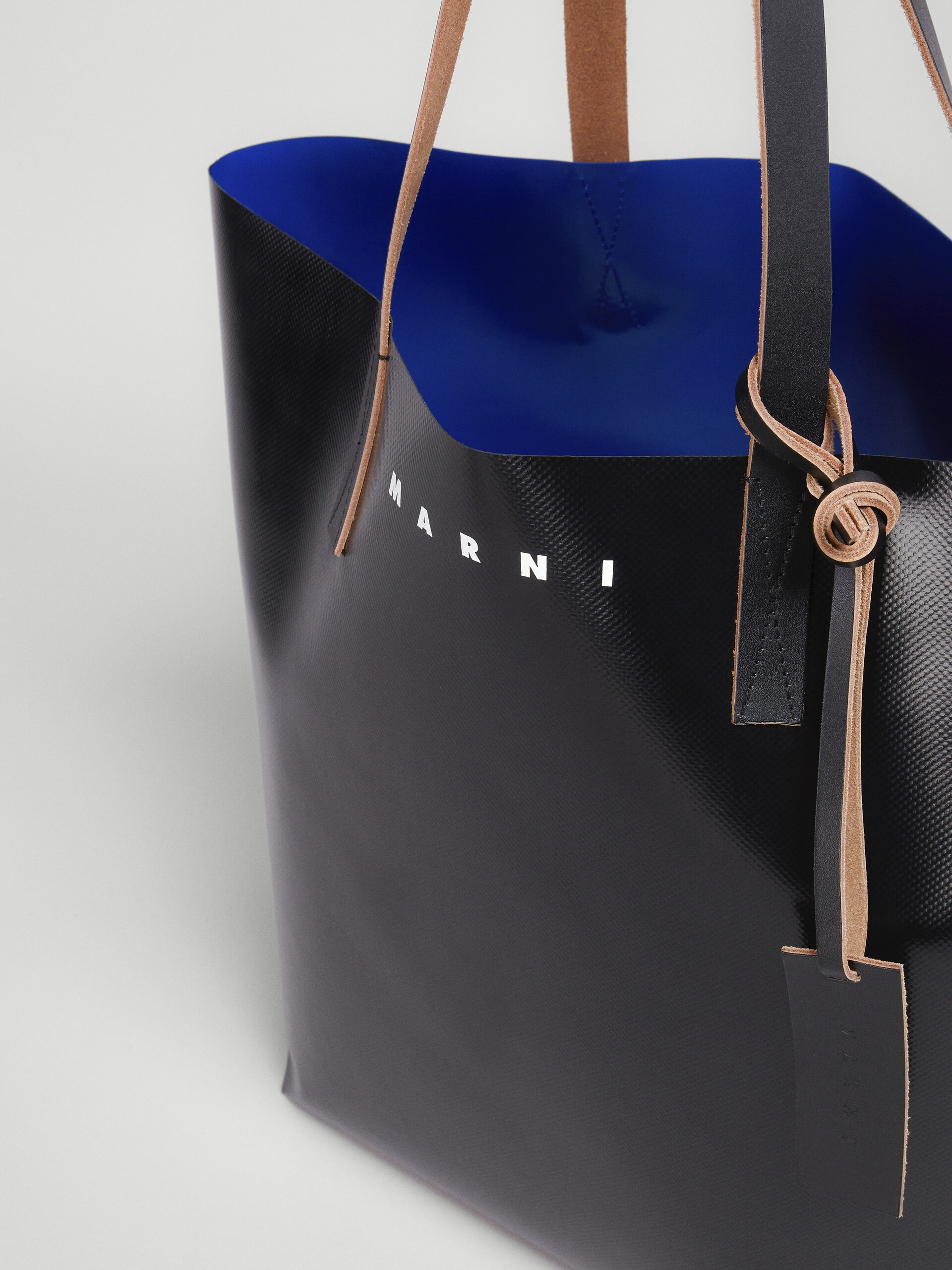BLACK AND BLUE TRIBECA SHOPPING BAG - 5