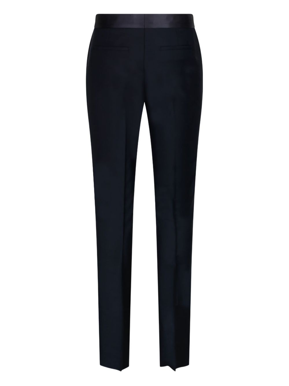 satin-trim trousers - 2