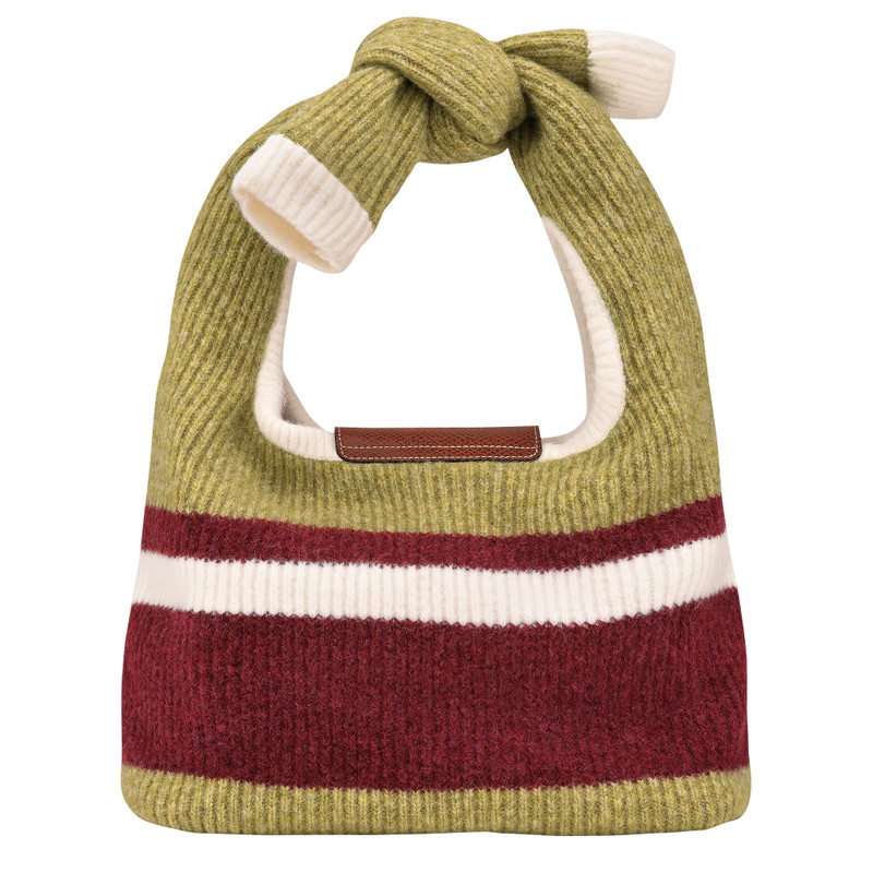 Le Pliage Collection Shoulder bag Pistachio/Burgundy - Knit 4
