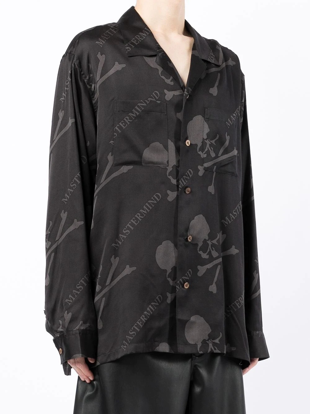 printed silk shirt - 3