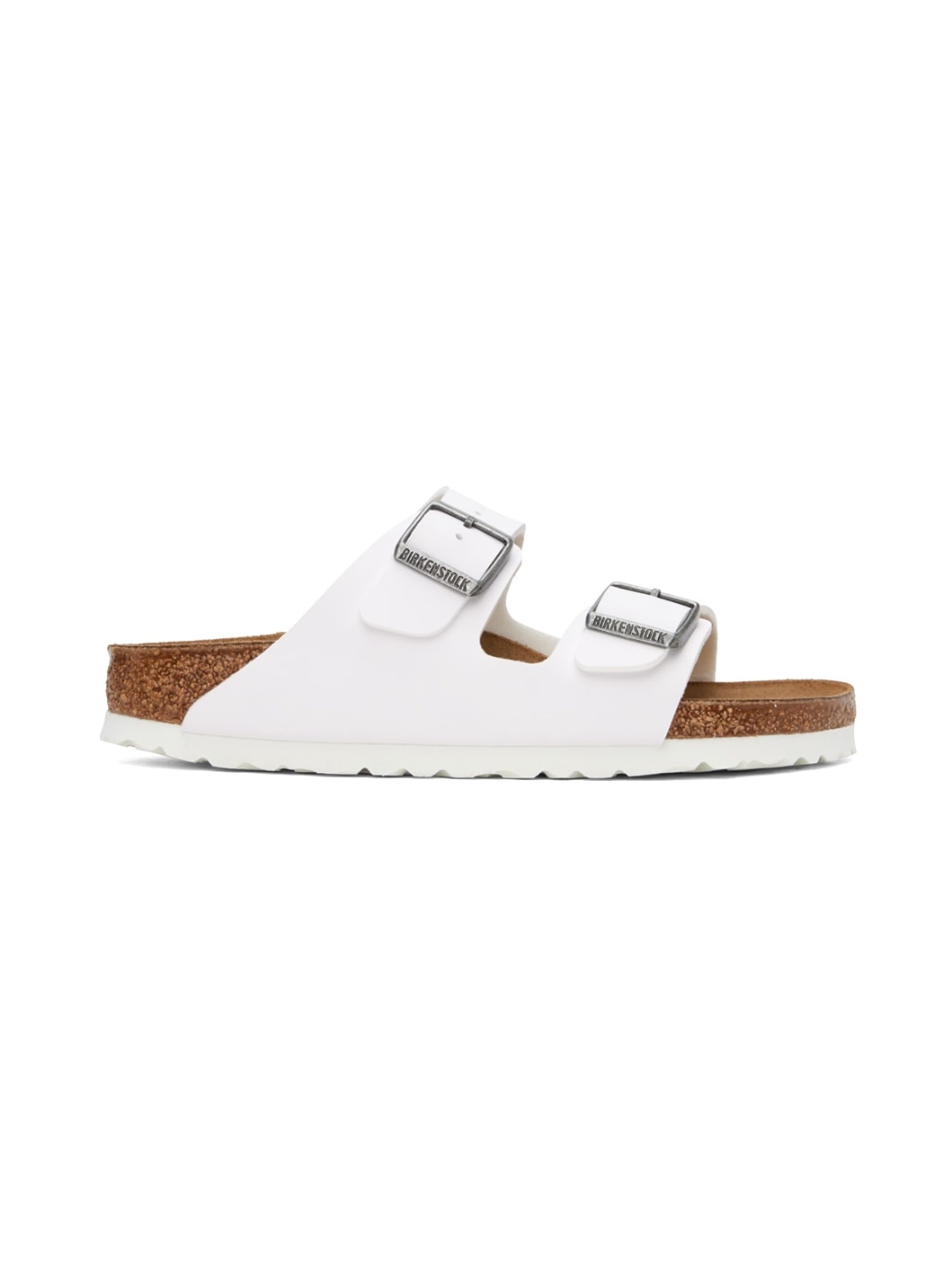 White Narrow Arizona Sandals - 1