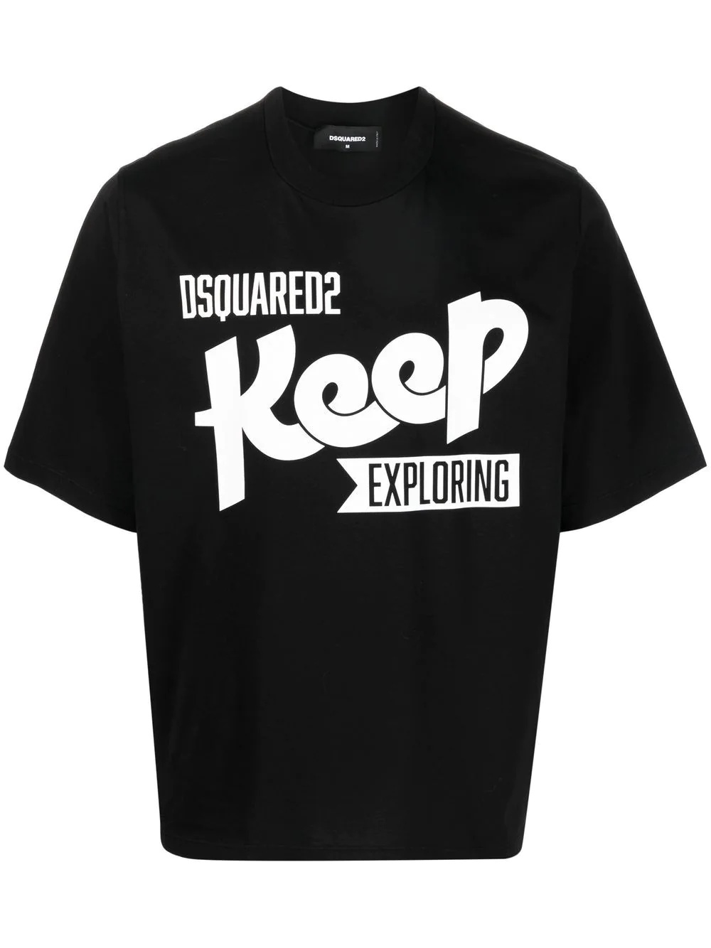 'Keep Exploring' cotton T-shirt - 1