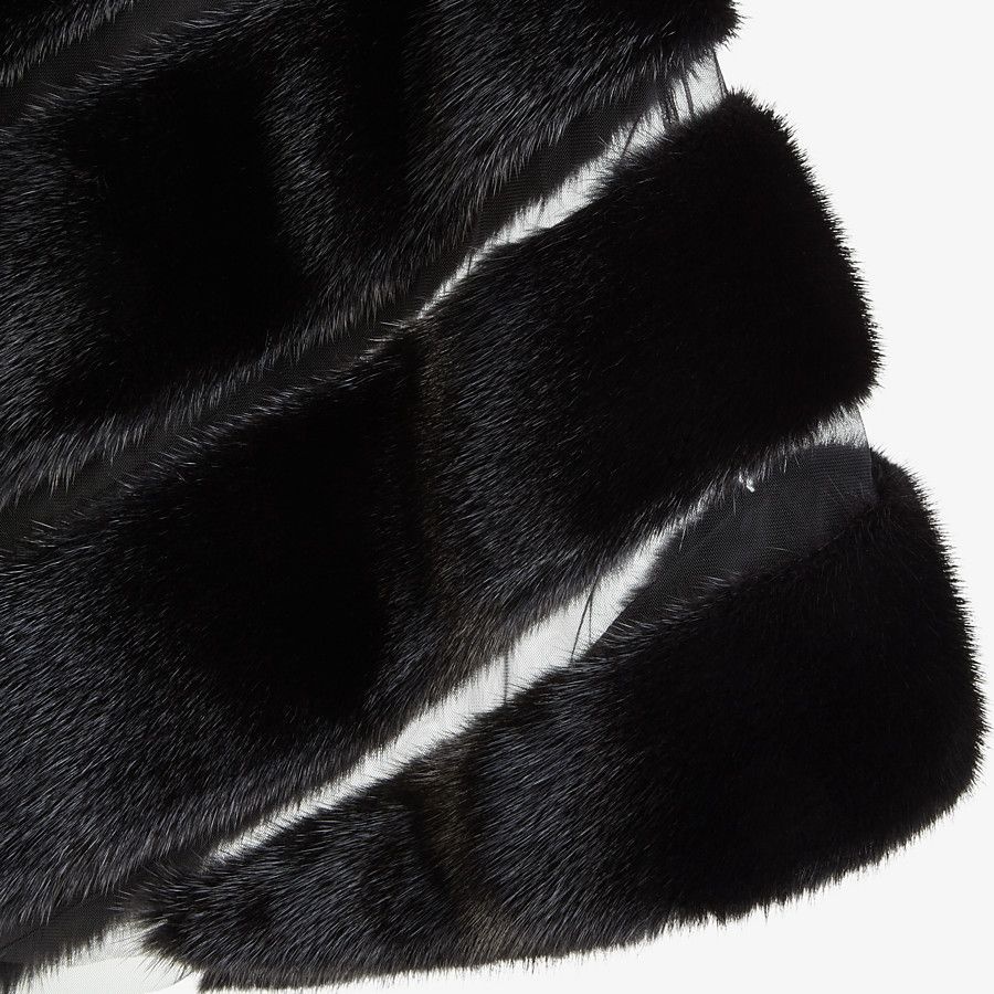 Black mink cape - 3