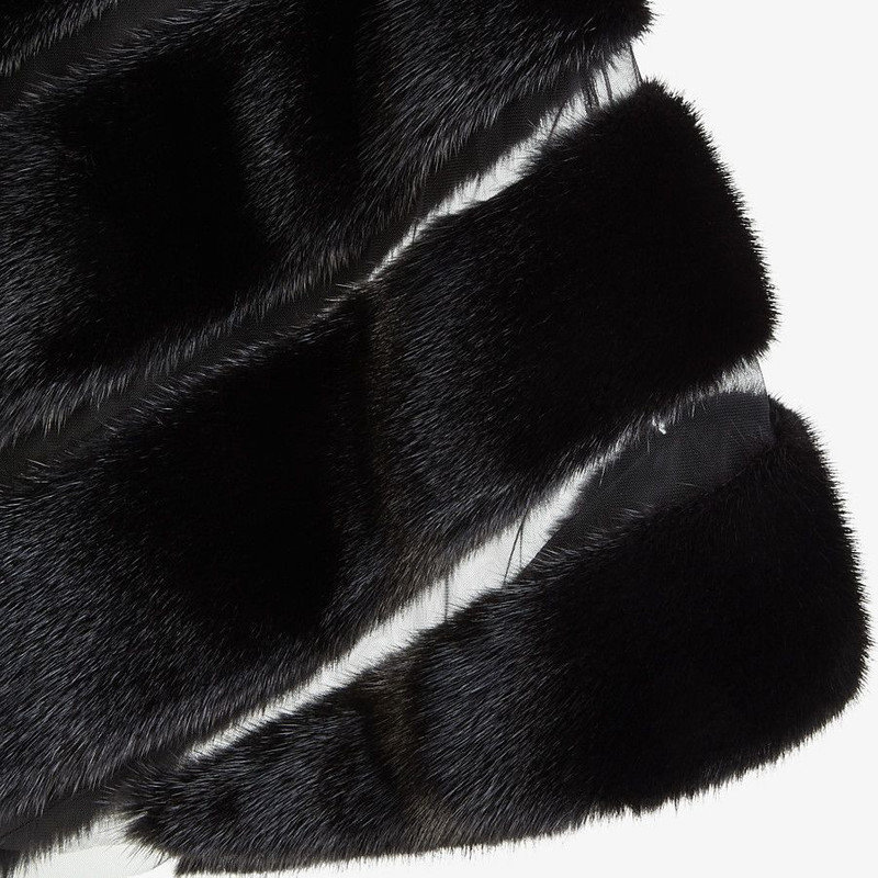 Black mink cape 3