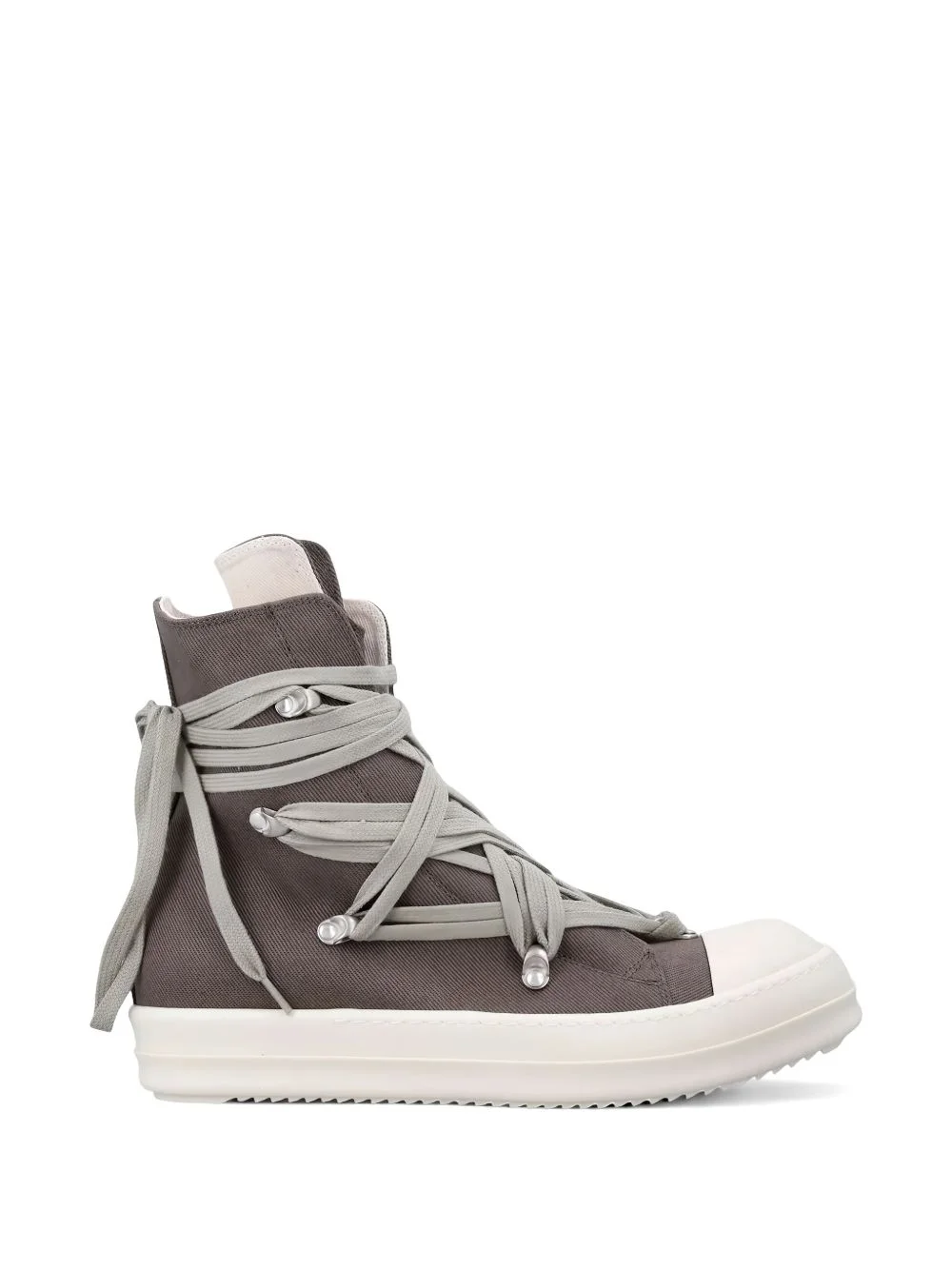 lace-up high-top sneakers - 1