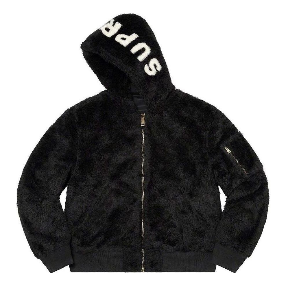 Supreme Faux Fur Reversible MA-1 'Black White' SUP-FW22-750 - 2