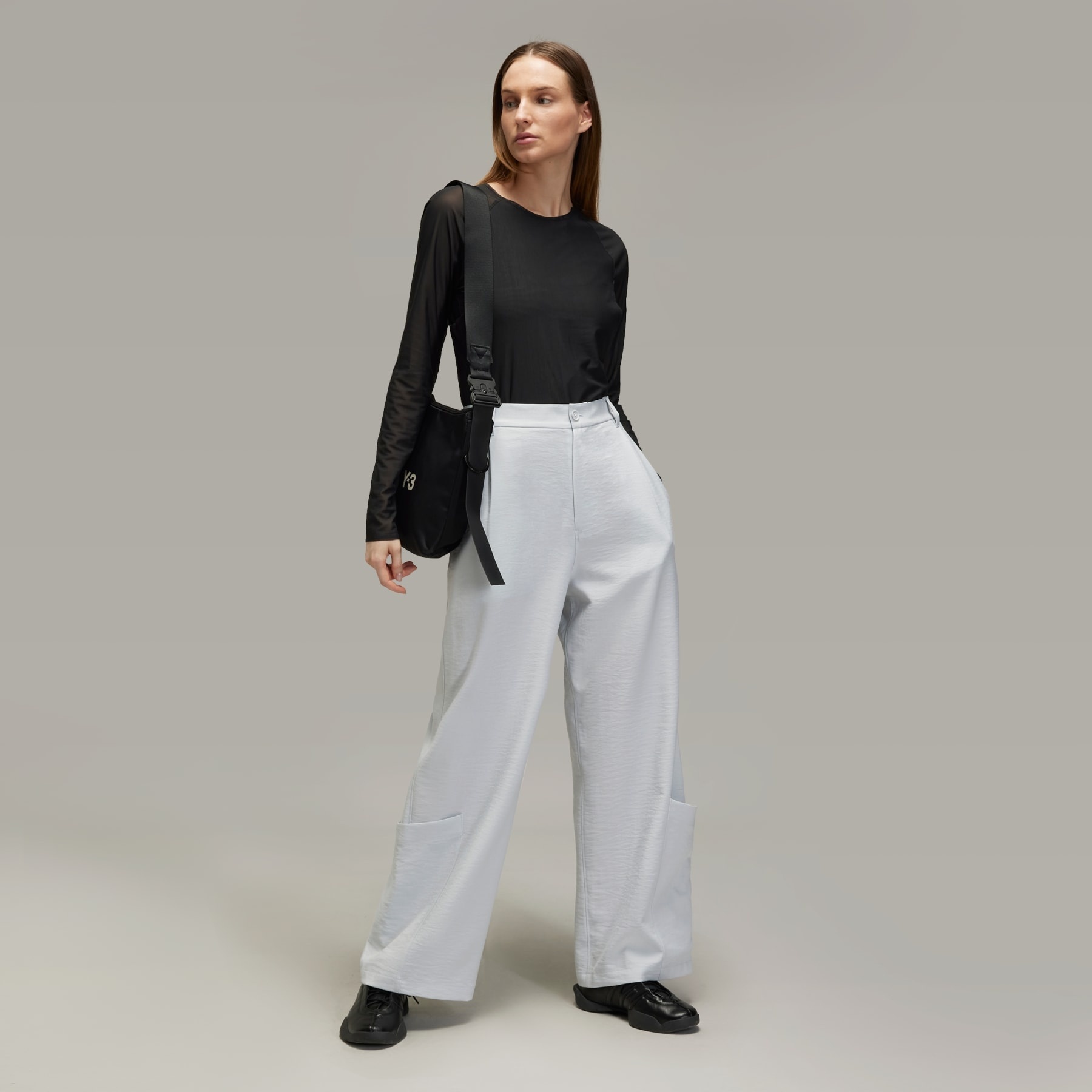 Y-3 Sport Uniform Wide Leg Pants - 5