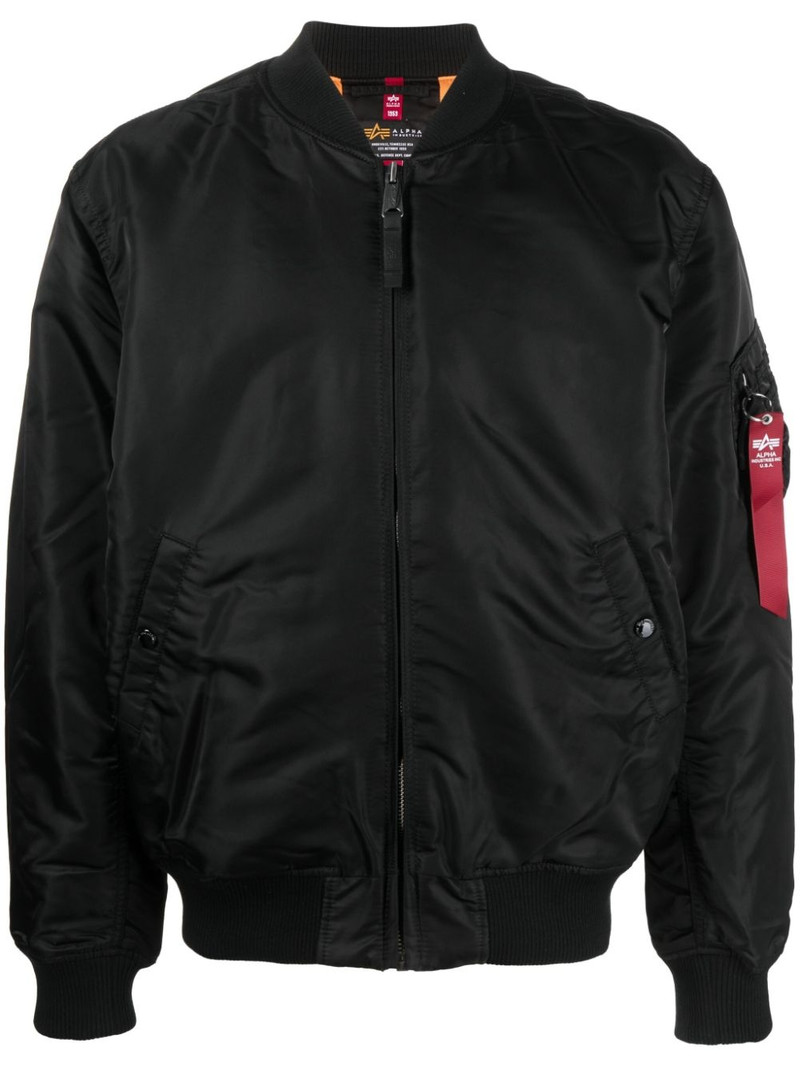 embroidered-design bomber jacket 1
