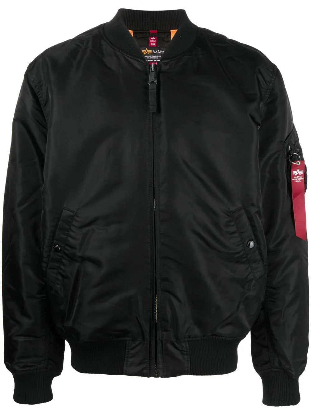 embroidered-design bomber jacket - 1