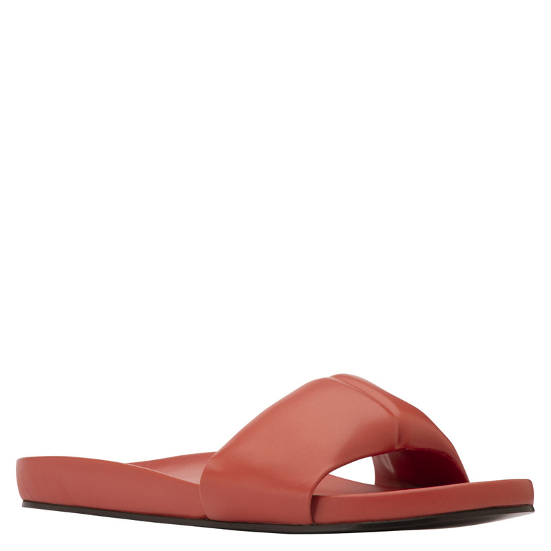 Longchamp Roseau Mules Coral - Leather outlook