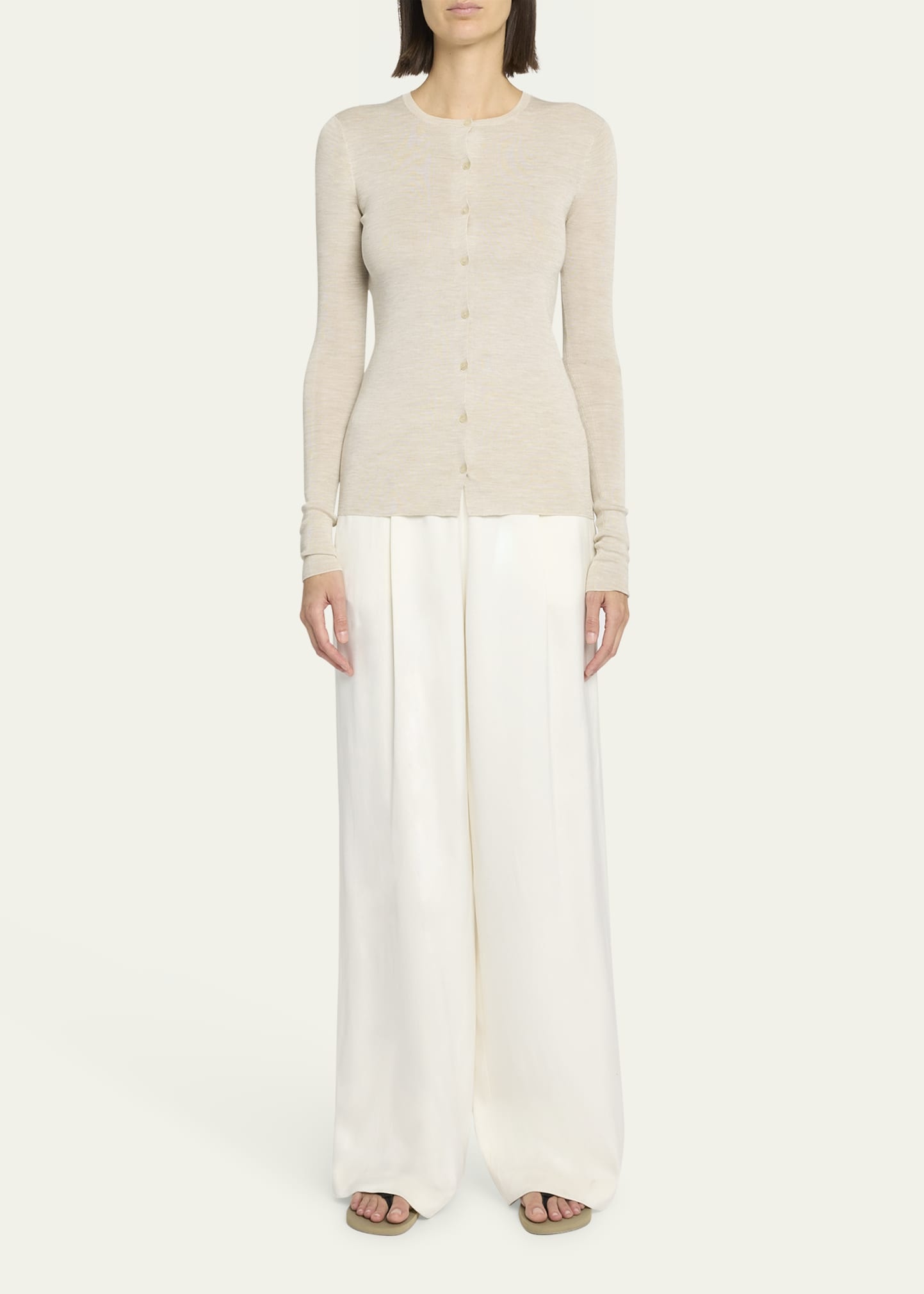 Josette Silk Knit Cardigan - 2