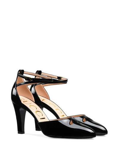 GUCCI mid-heel cut-out pumps outlook