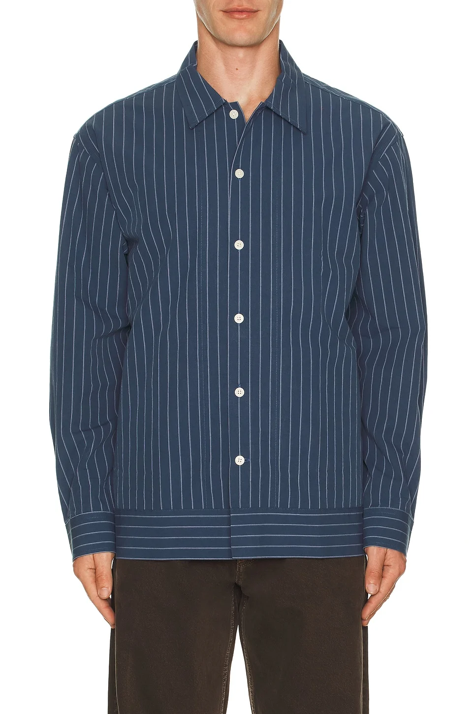 Reed Stripe Overshirt Shacket - 1