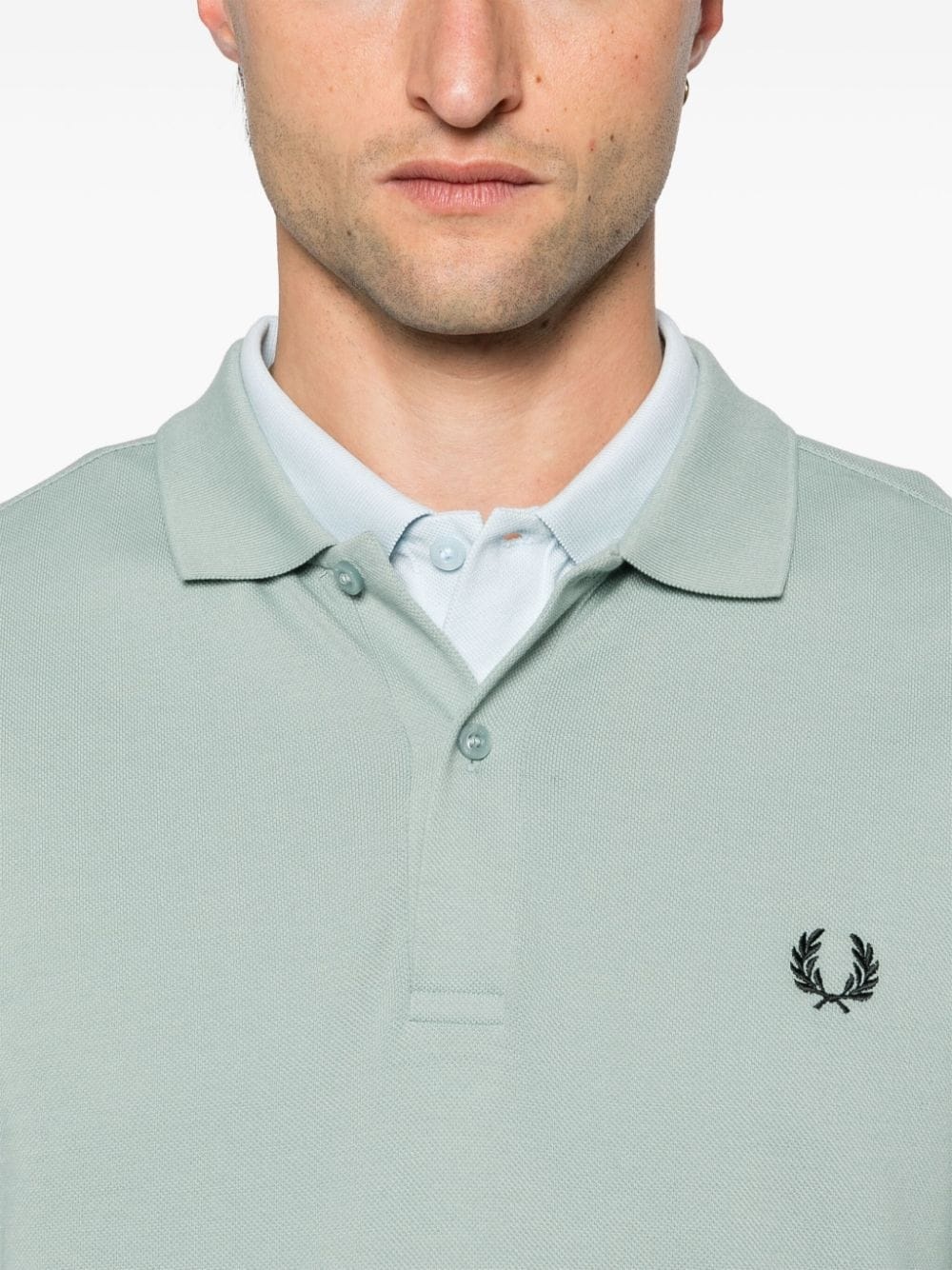 logo-embroidered polo shirt - 5