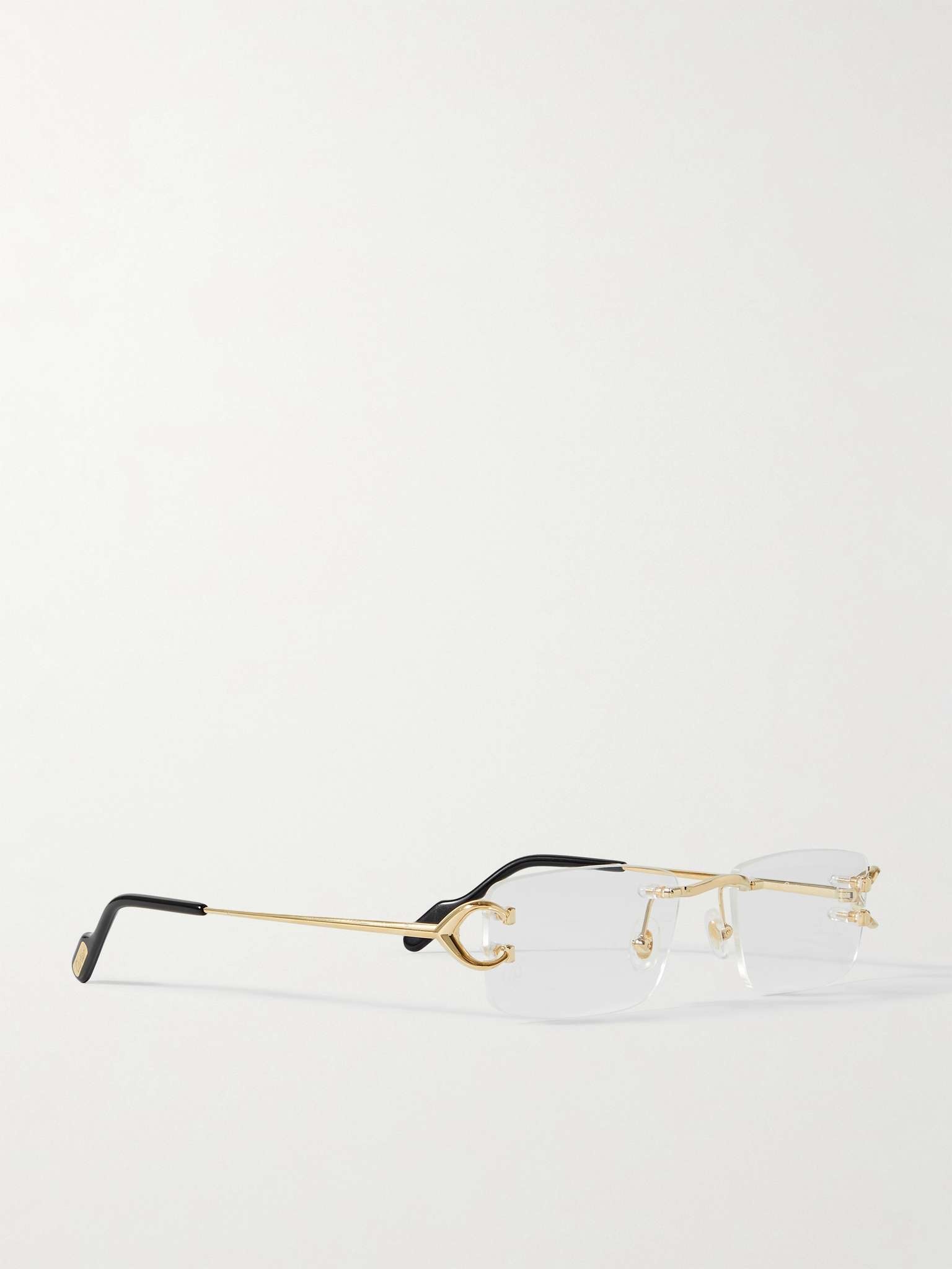 Frameless Gold-Tone Optical Glasses - 4
