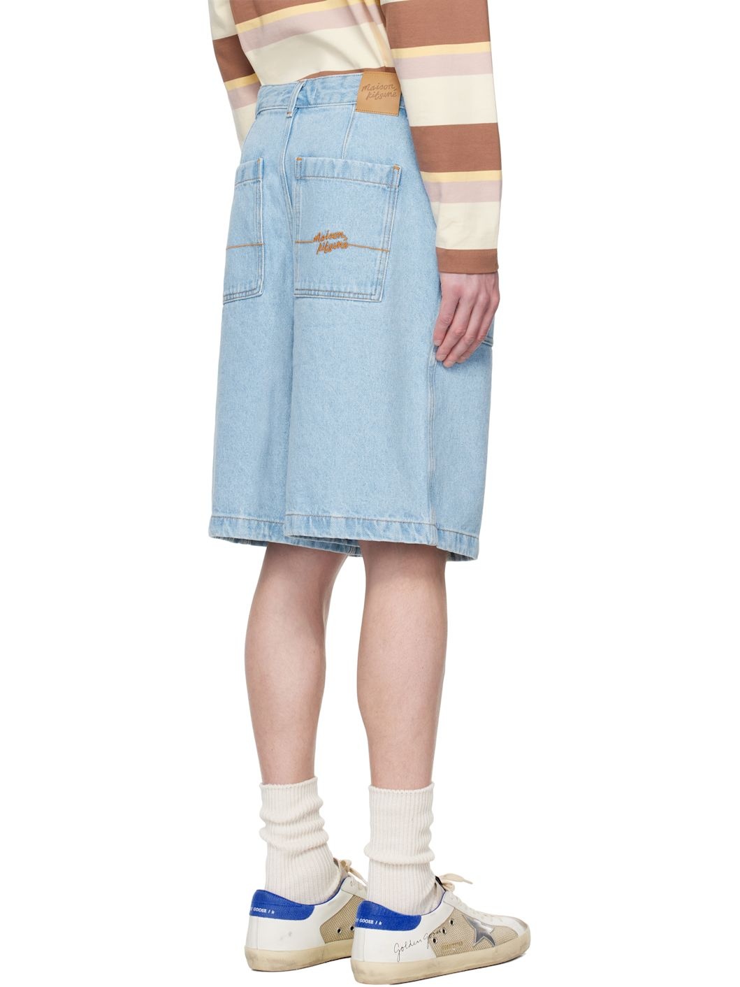 Blue Workwear Denim Shorts - 3
