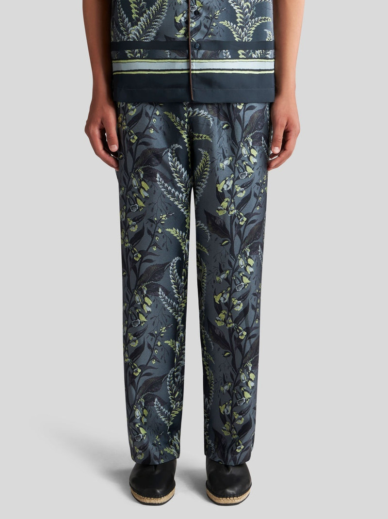Etro PRINTED SILK TROUSERS outlook