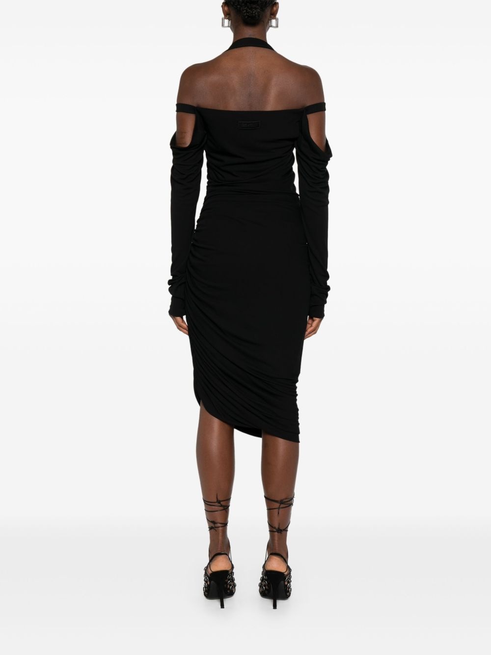 halterneck mini dress - 4