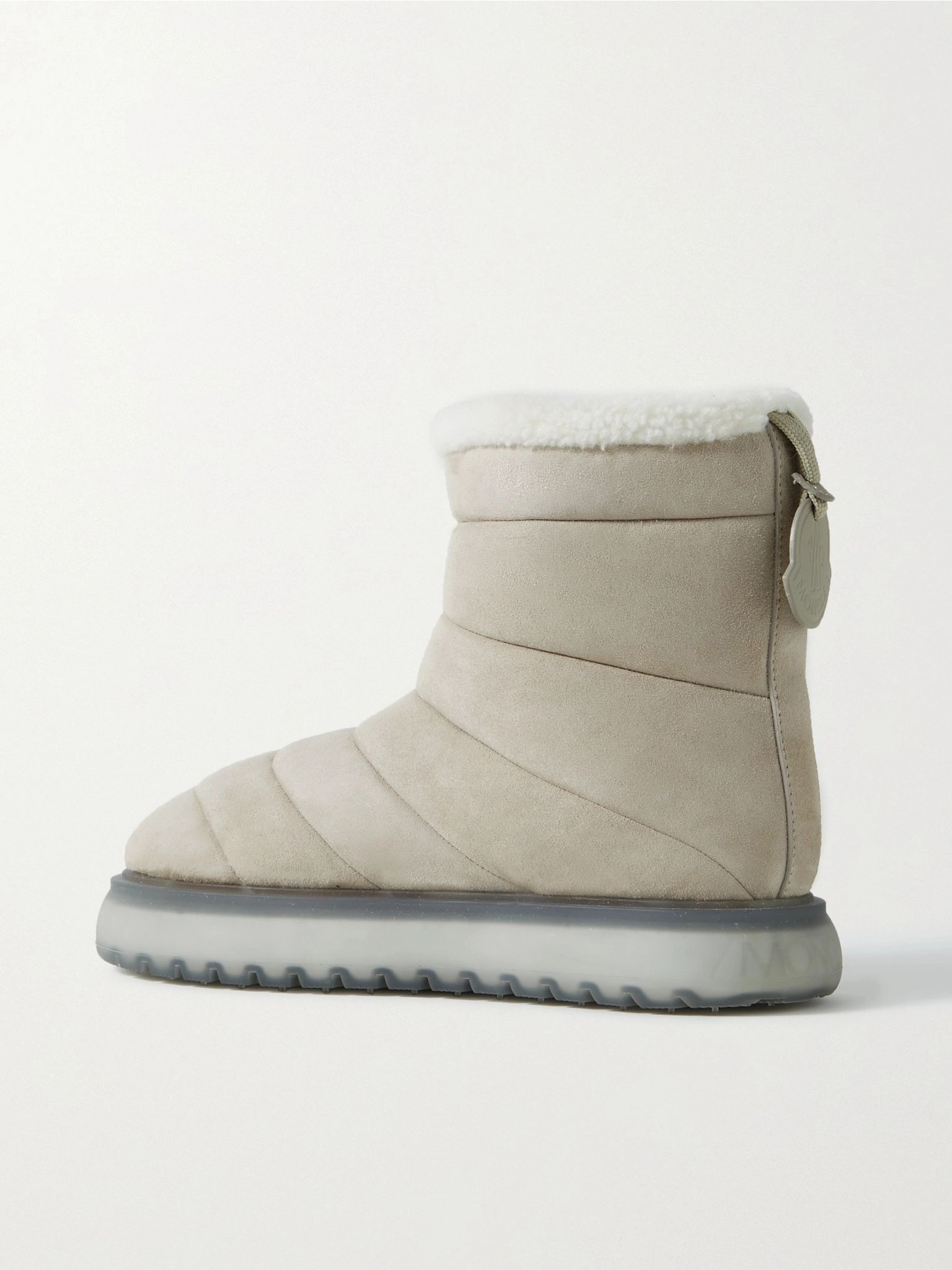 Hermosa shearling-lined suede ankle boots Beige - 3