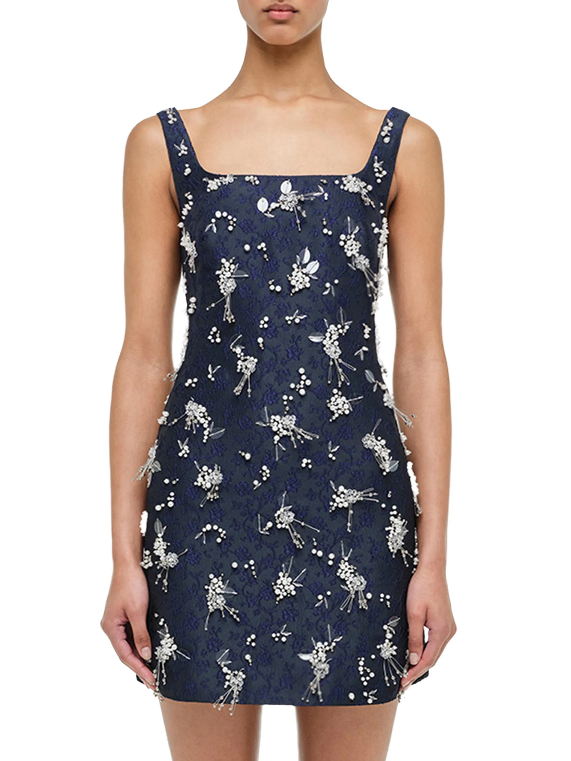 Women's Viva Embellished Sleeveless Minidress - Midnight - 1