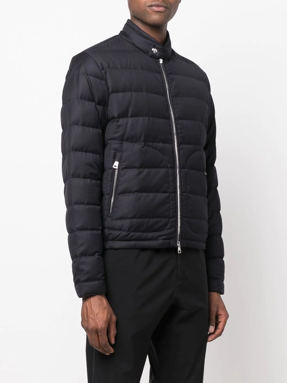 quilted zip-up jacket - 3