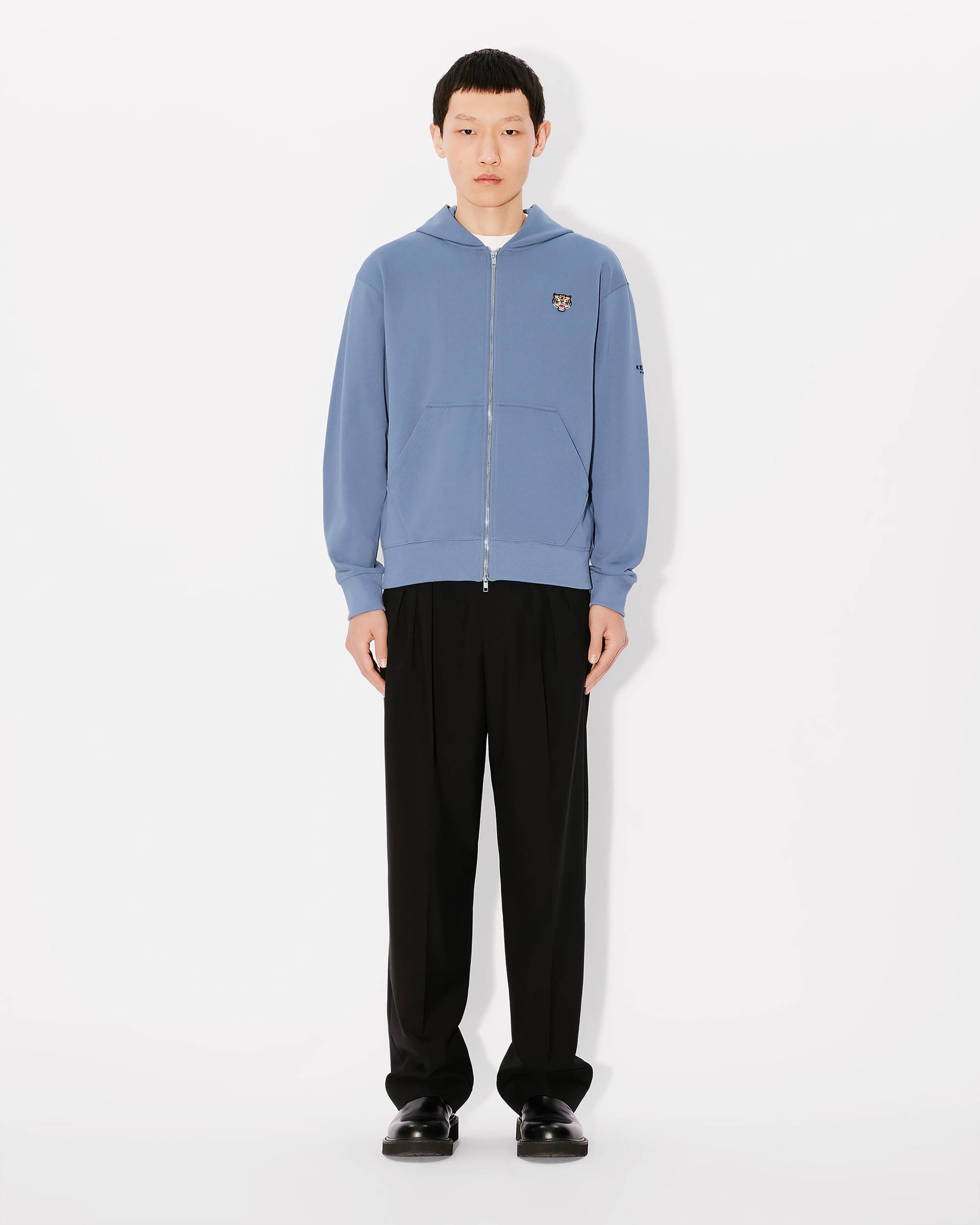 'Lucky Tiger' embroidered zip-up hoodie - 5