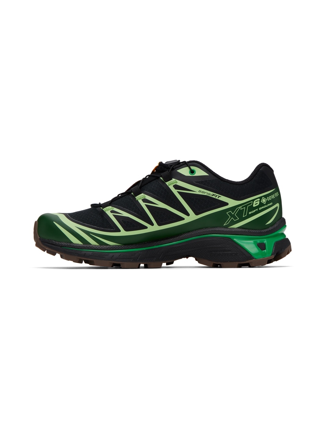 Black & Green XT-6 GTX Sneakers - 3