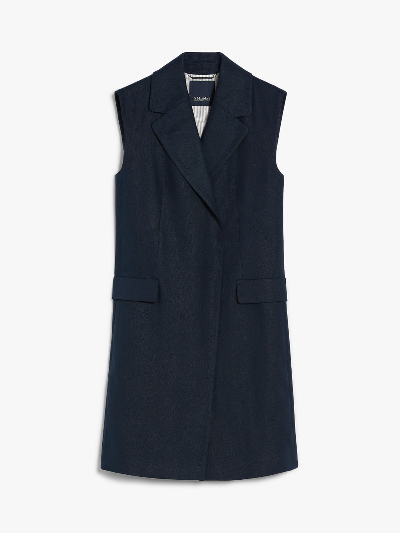 MARIE Long linen waistcoat 1