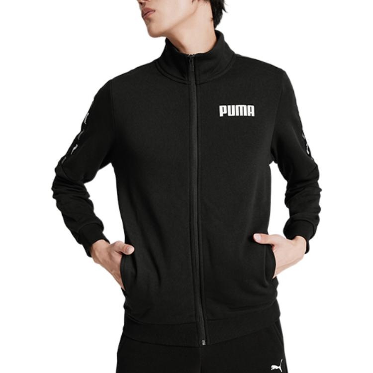 PUMA Tape French Terry Full-zip Sweatshirt 'Black' 671981-01 - 5