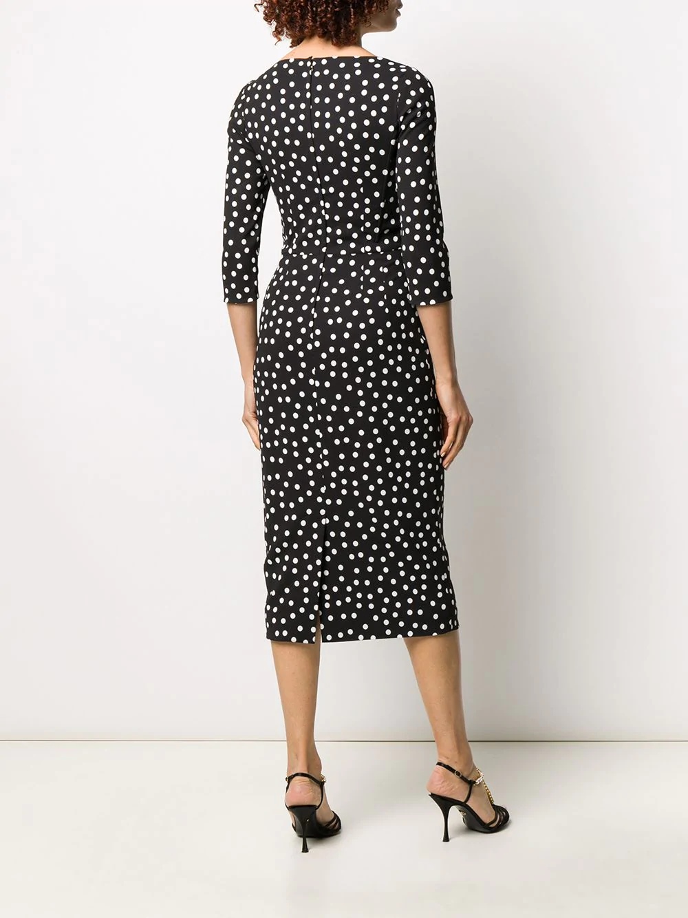 corseted polka dot dress - 4