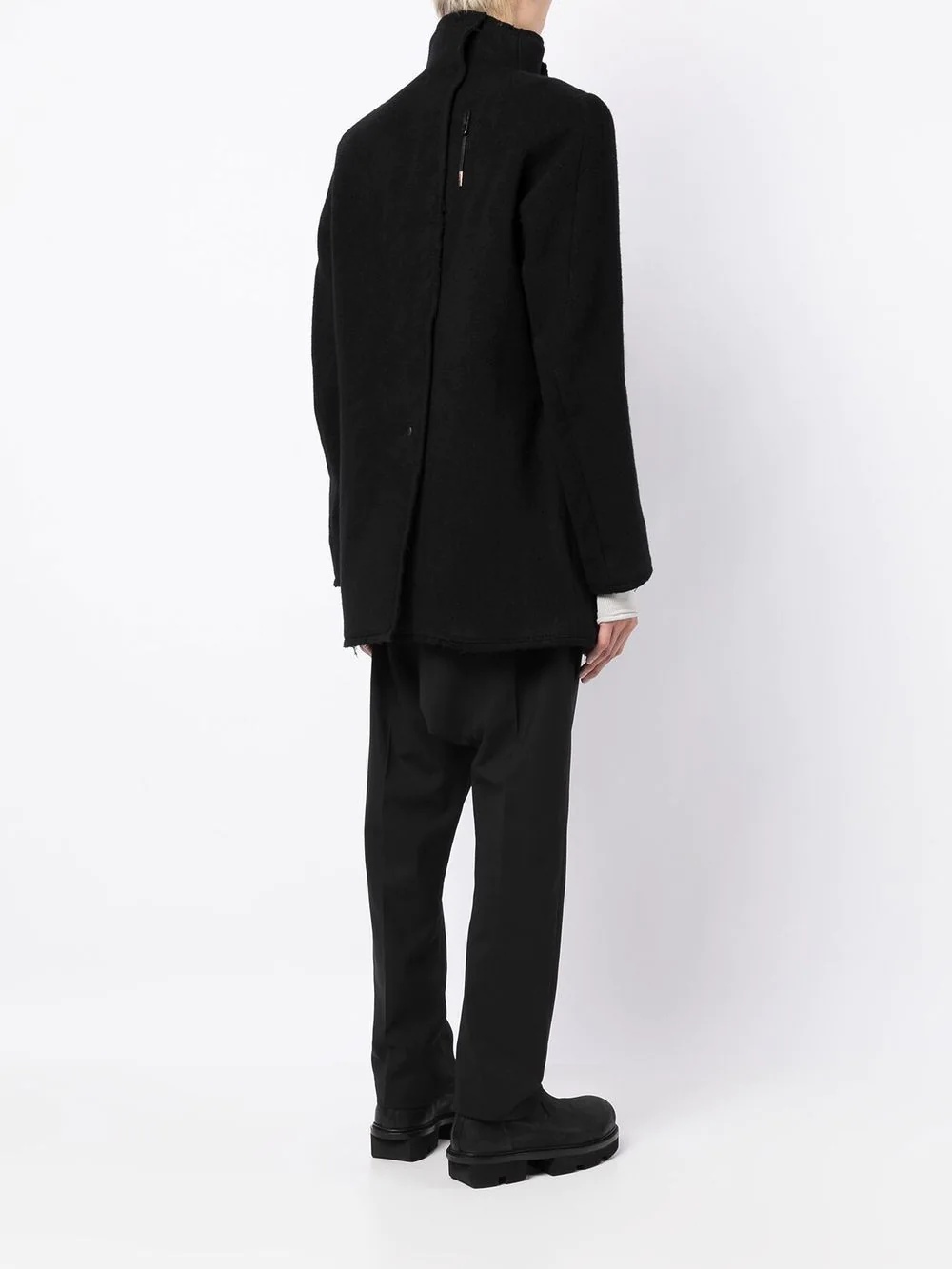 single-breasted wool jacket - 4