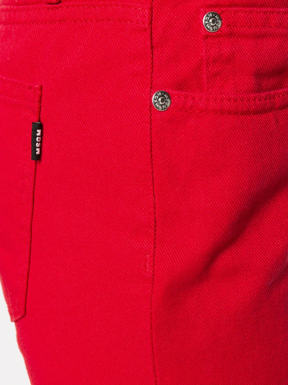 logo print slim-fit jeans - 5