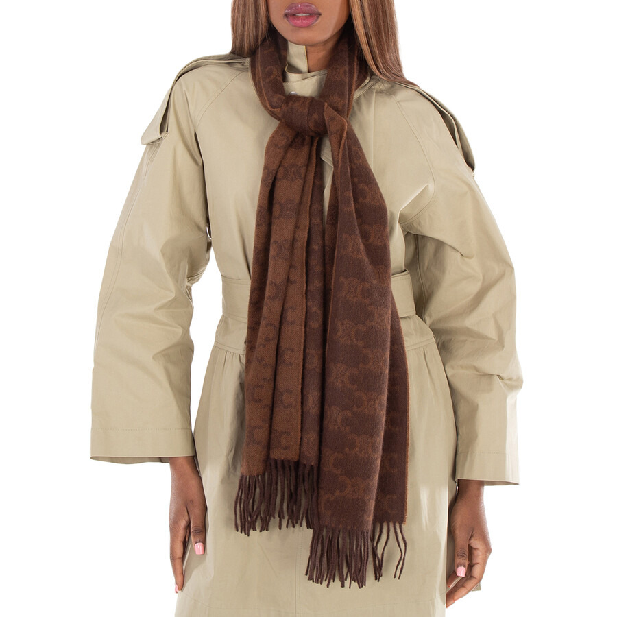 Celine Scarf With Fringe Edges - 1