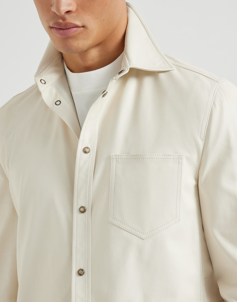 Calfskin overshirt 4