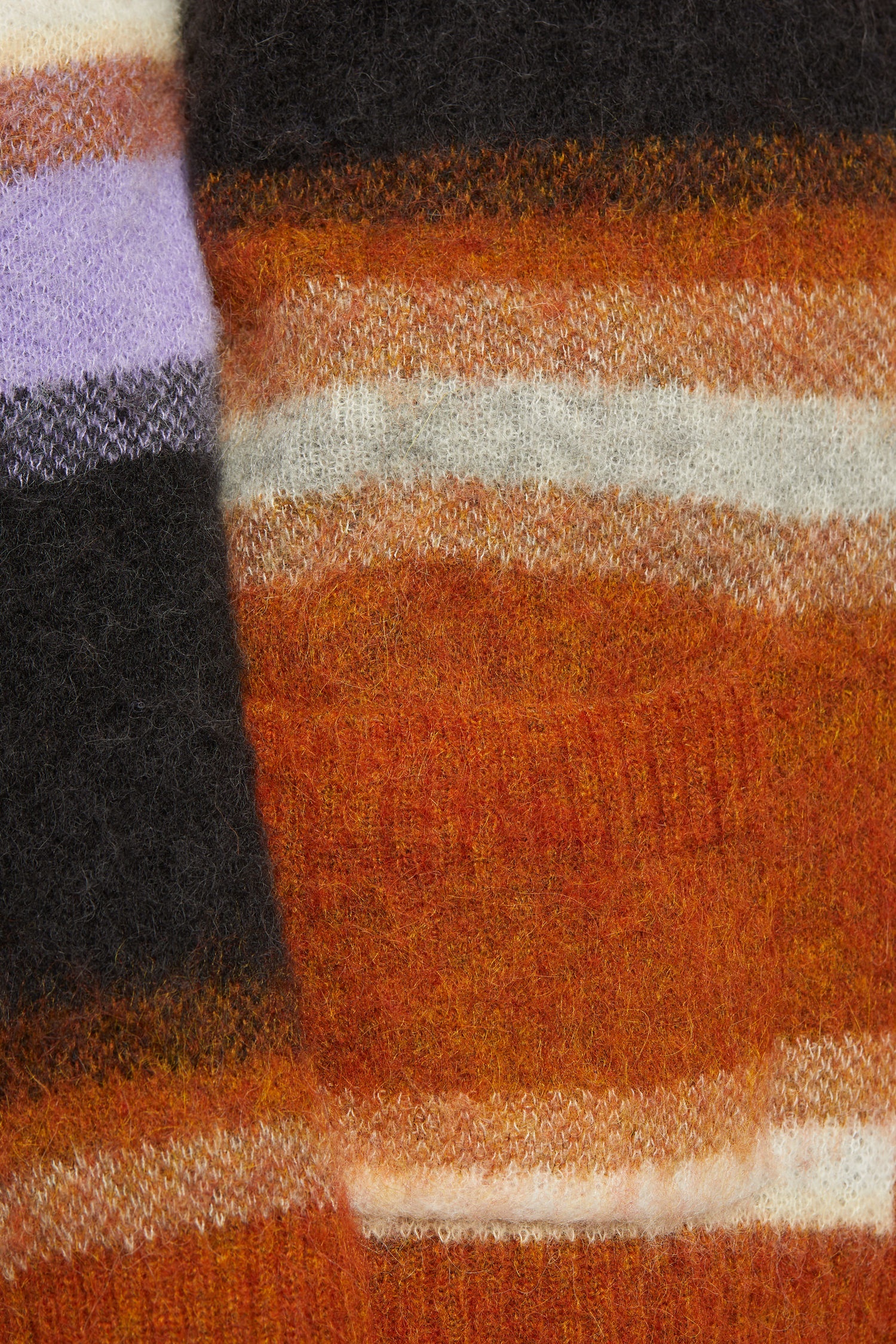 Striped cardigan pumpkin orange/multi - 4