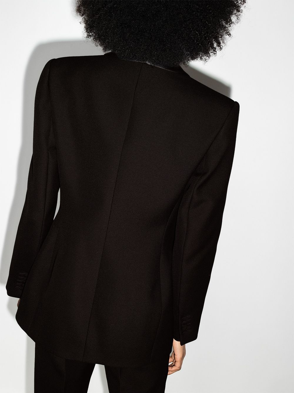 single-breasted wool blazer - 3