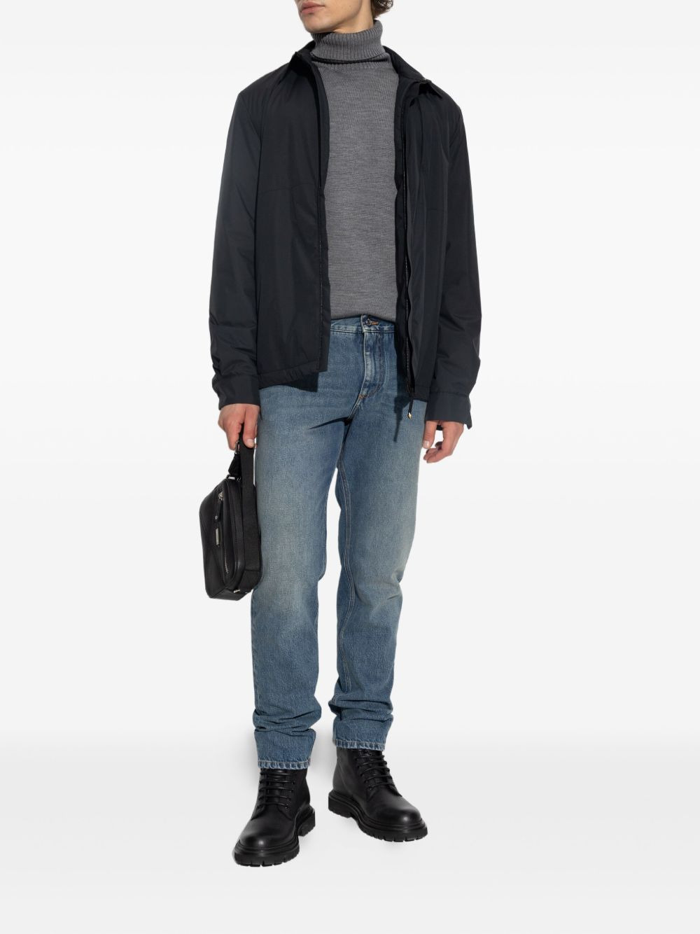 turtleneck wool sweater - 2