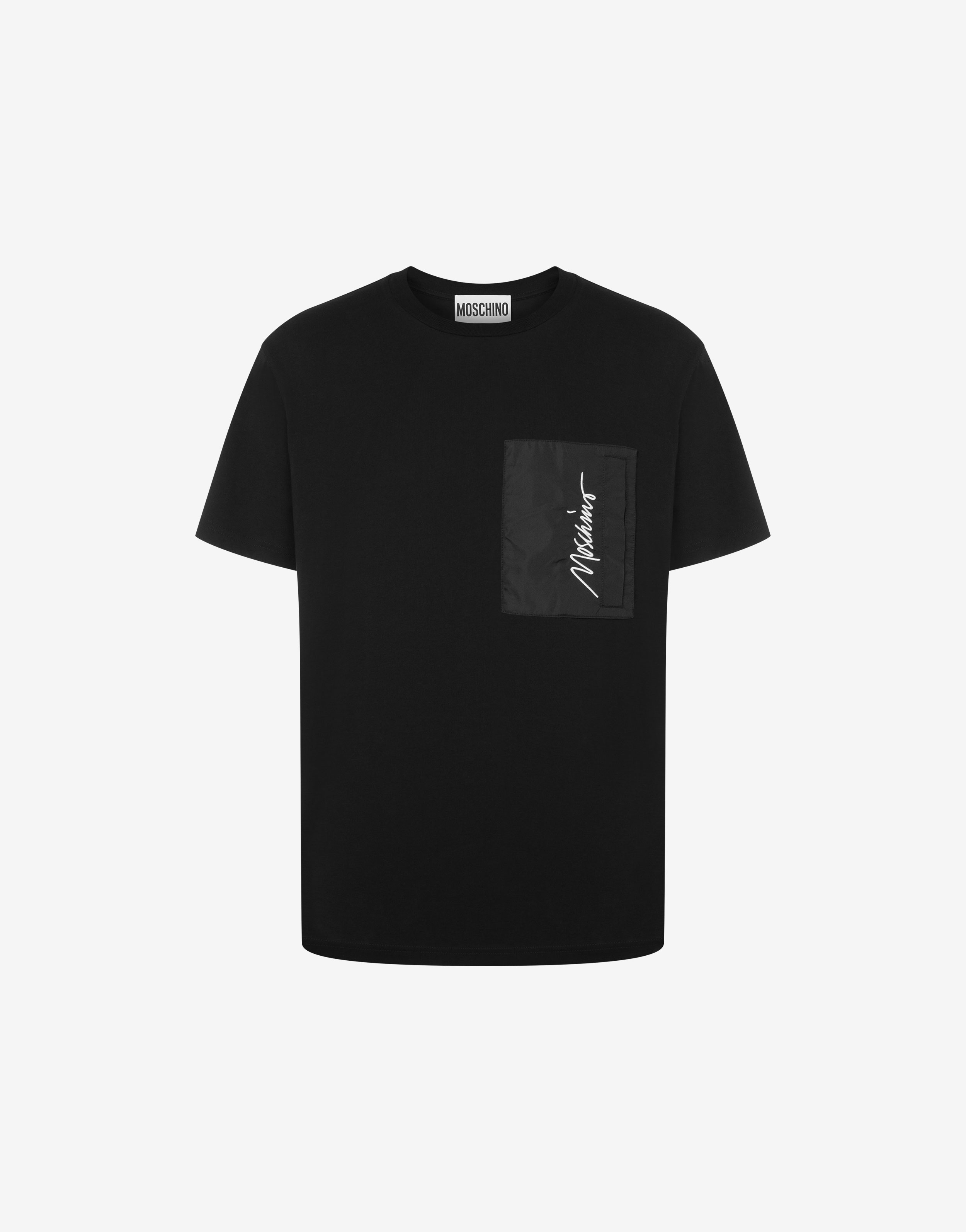 LOGO EMBROIDERY STRETCH JERSEY T-SHIRT - 1