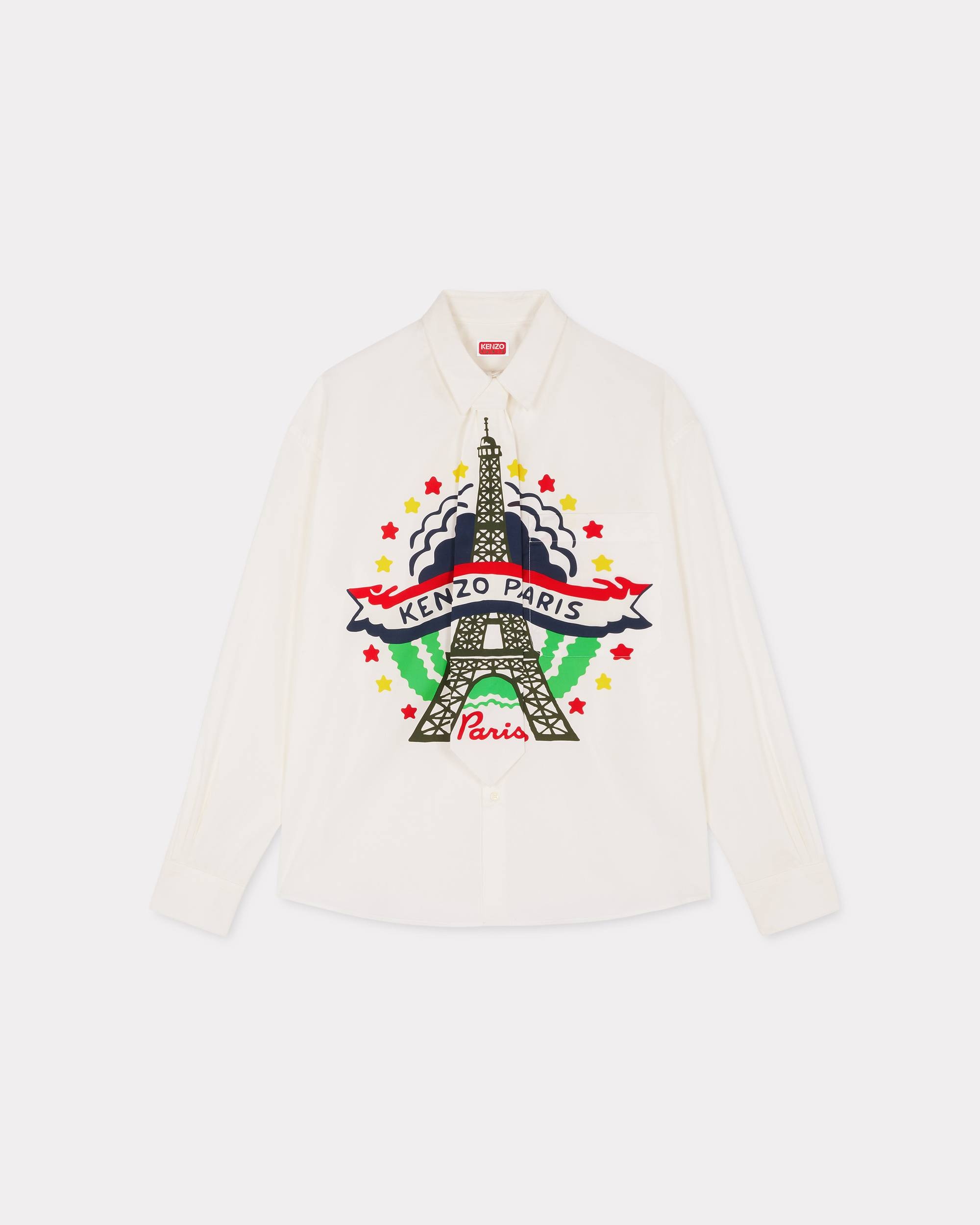 'KENZO Drawn Varsity' shirt with removable tie - 1