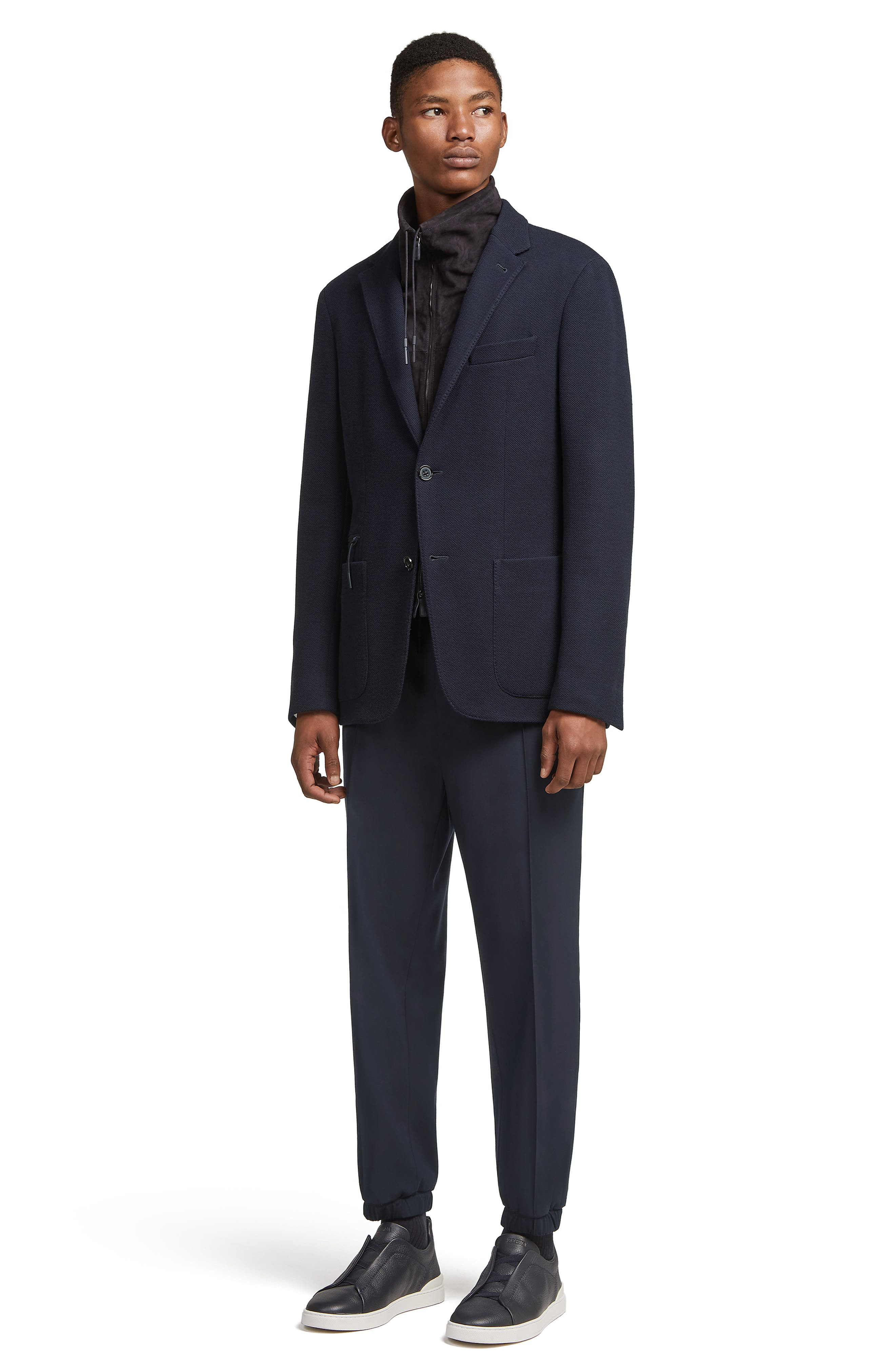 High Performance Jersey Jacket with Removable Suede Bib - 6