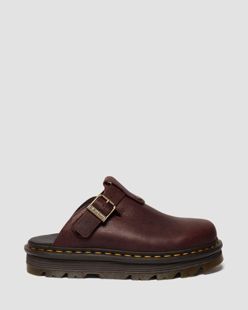 Zebzag Rustique Leather platform mules 1