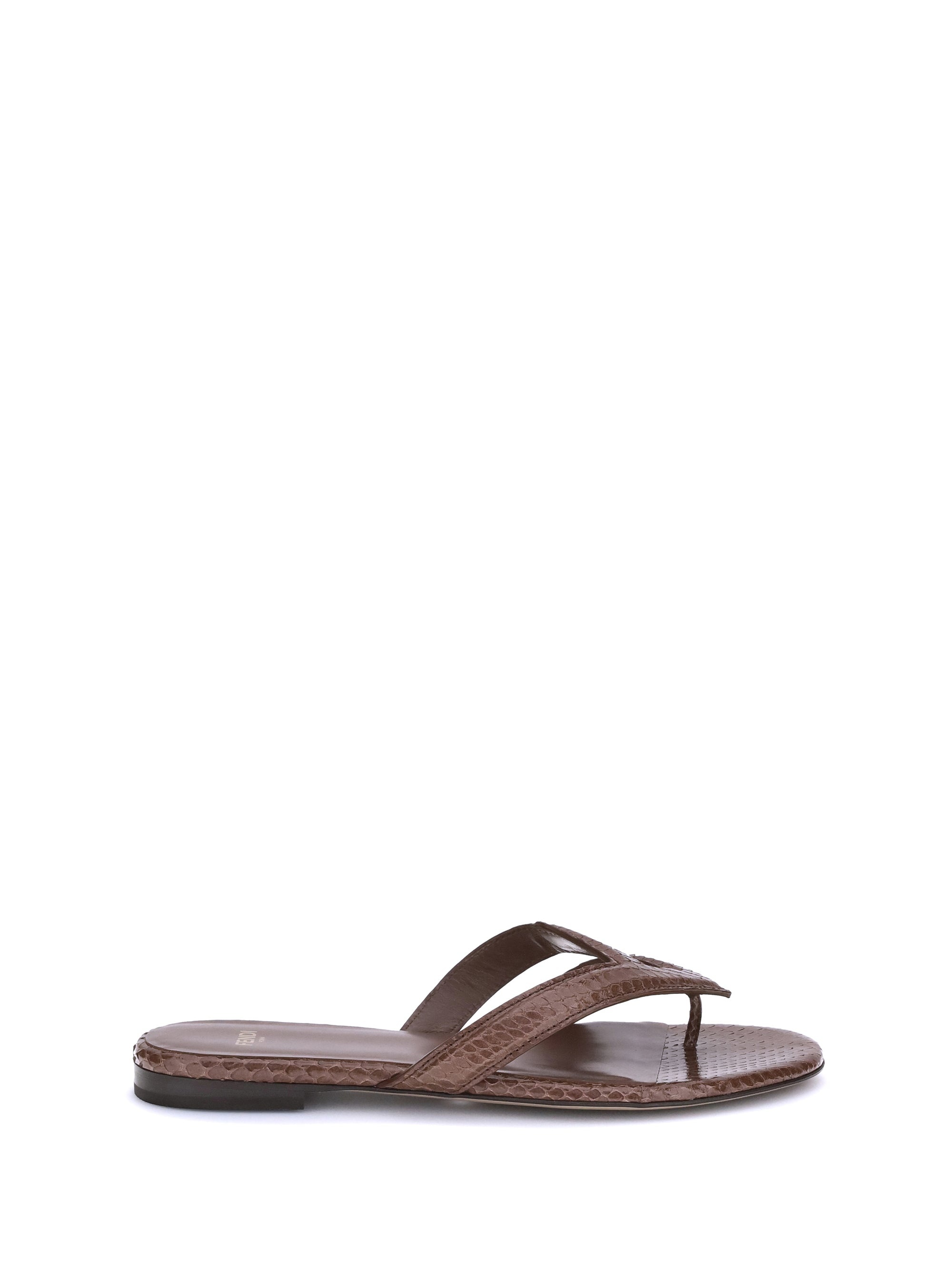 Fendi Women Infradito Ayers Sandals - 1